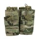 Double Duo Mag Pouch (ATP), Manufactured by Kombat UK, the Double Duo Mag is a double-layered, double rifle magazine pouch